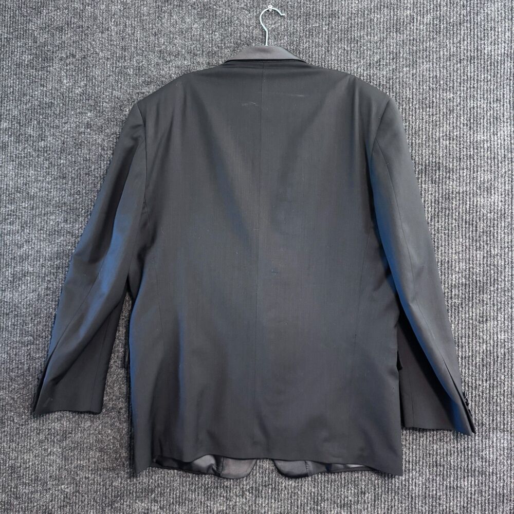 Oleg Cassini Gold Mens Wool Tuxedo Jacket Shawl Collar 48L - Picture 2 of 9